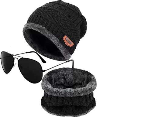 Buy FY LANE Beanie | Skull Cap & Neck Warmer (Muffler) sunglasses Combo ...