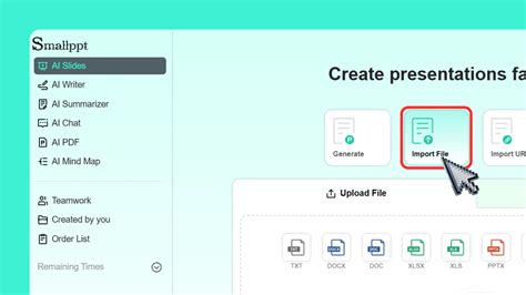 Smallppt - Free file to PowerPoint Converter Online