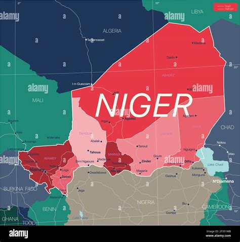 Niger Map Cities