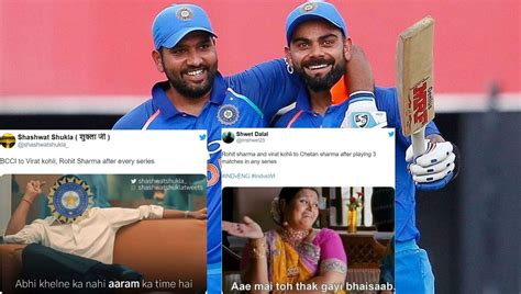Top 10 Virat Kohli and Rohit Sharma memes after the duo skip West ...