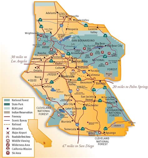 Inland Empire Map of California