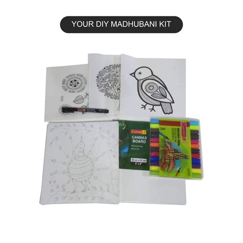 Buy Creste Madhubani Folk Art Painting Activity kit Building fine Motor ...