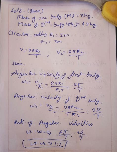 Two bodies of masses 3kg and 5khn are moving at a uniform speed along a ...