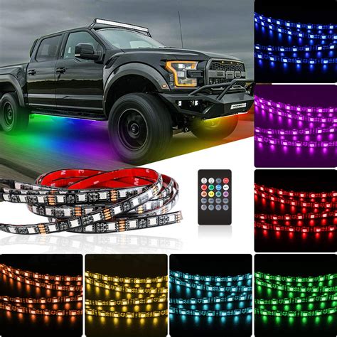 MUCH Exterior Car LED Lights, RGB Car Chassis Lights with App and ...