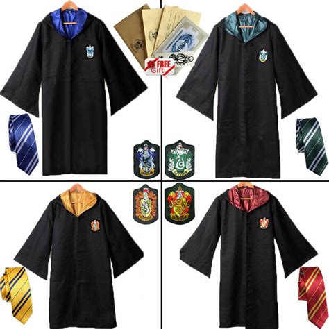 Buy Harry Potter Children Adult Robe Cloak Gryffindor Slytherin Cosplay ...