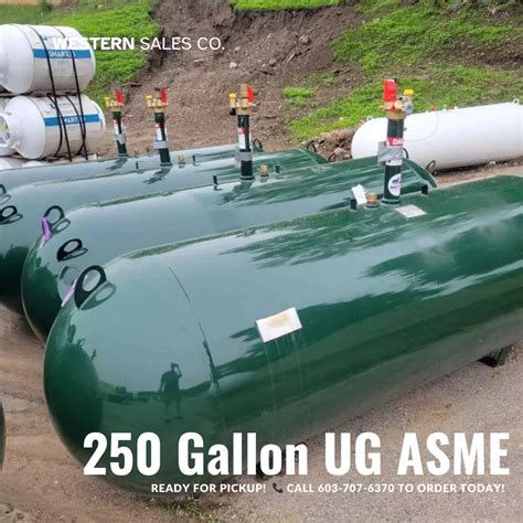ASME 250 Gallon Underground Propane Tank - Western Sales Company, Inc.