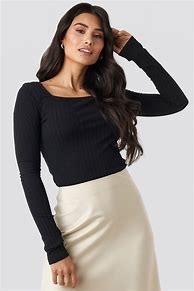 Image result for Square Neck Long Sleeve Top