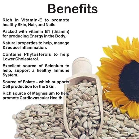 Vitamin E Rich Sunflower Seeds: Health Benefits Explained ...