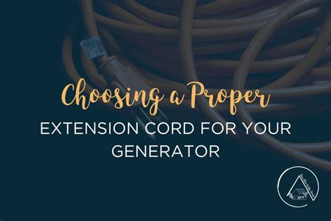 Generac Generator Using Extension Cords 的图像结果