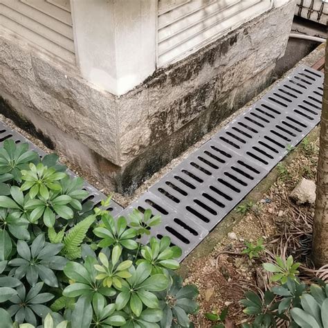 French Drain Kit for Lawn & Garden - Plastic Storm Drain Cover Leaf ...