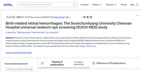 Birth-related retinal hemorrhages: The Soonchunhyang University Cheonan ...