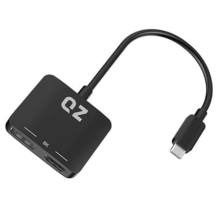 QZ DisplayPort to USB-C & HDMI Adapter