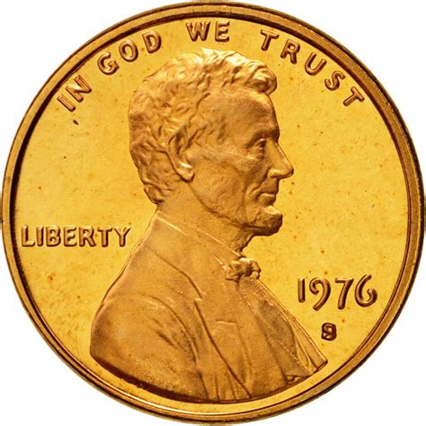 One Cent 1976 Lincoln Memorial, Coin from United States - Online Coin Club