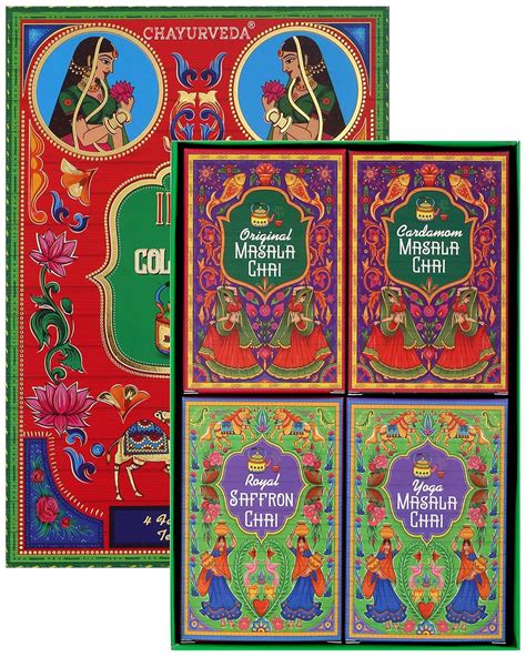 Sancha Tea Boutique| India Chai Collection Box| Saffron Masala Chai ...