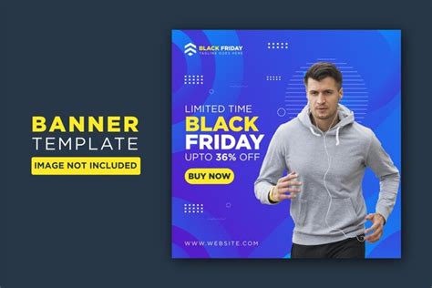 Black friday social media post design template | Premium Vector