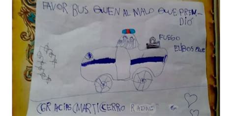 “Busquen al malo”, el tierno pedido de una nena a los policías por los ...