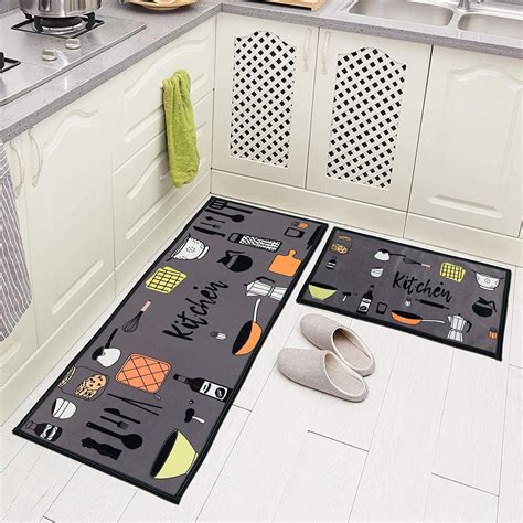 Floor Mats: Abstract Kitchen Floor Mat & Carpets with Anti Skid Backin ...