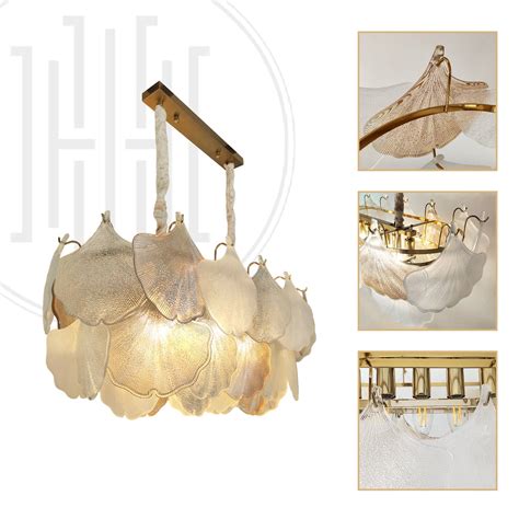 Buy Modern Glass Leaf Chandelier @ Harold Premium Lights – Harold ...
