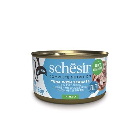 Schesir Complete & Balanced Nutrition Wet Cat Food in Jelly Can- Tuna ...