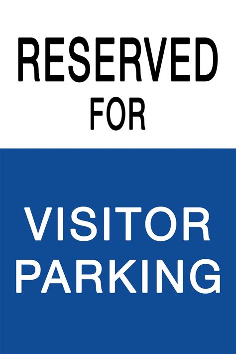 Visitor Parking Sign – RMM