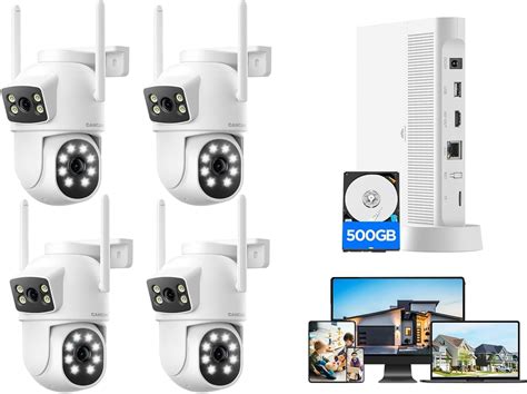 Amazon.com: CAMCAMP 2.5K Wireless Security Camera System, Solar Powered ...