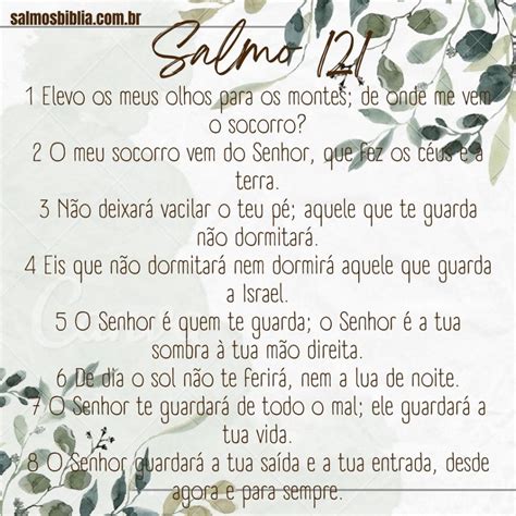 Salmo 121 | Bíblia Sagrada