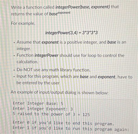 Image result for Power for Integer in Programming