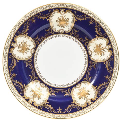12 Cobalt Blue Dinner Plates For Sale at 1stDibs