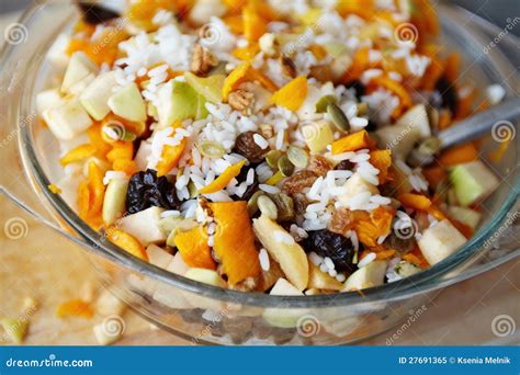 Rice and Fruits Stuffing stock image. Image of fruits - 27691365