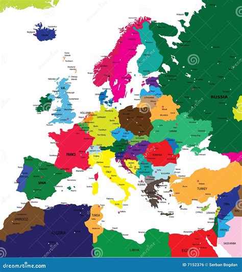 Europe Map Political Map Of Europe With Countries