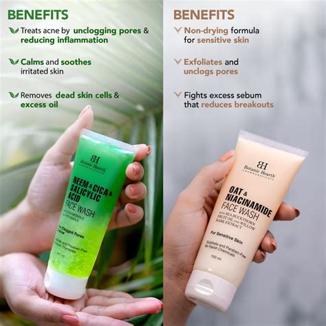 Botanic Hearth Neem, Cica & Salicylic Acid Face Wash with Oat & Niacin