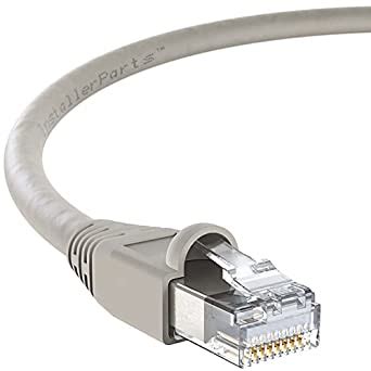 InstallerParts Ethernet Cable CAT6A Cable UTP Booted 4 FT - Gray ...
