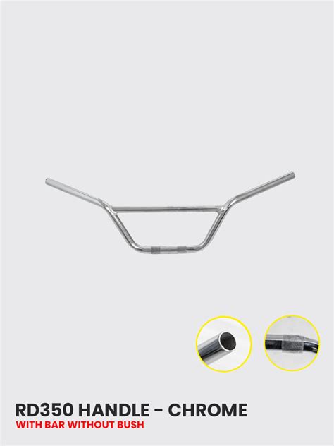 RD350 HANDLE with Bar w/o bush Chrome - HB 114C – htexhaust