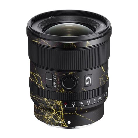 Electric Gold Veins Sony FE 20mm F/1.8 G Camera Lens Skin