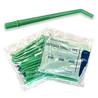 PlastCare USA 250 Large 1/4" Dental Surgical Aspirator Aspirating Green ...
