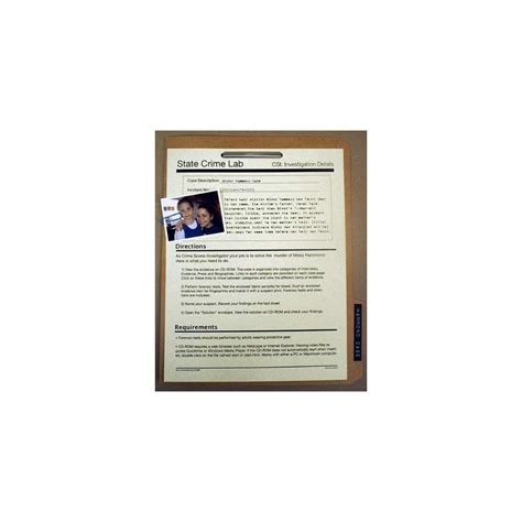 Buy Crime Scene Forensic Science Kit: The Missy Hammond Case - Refill ...
