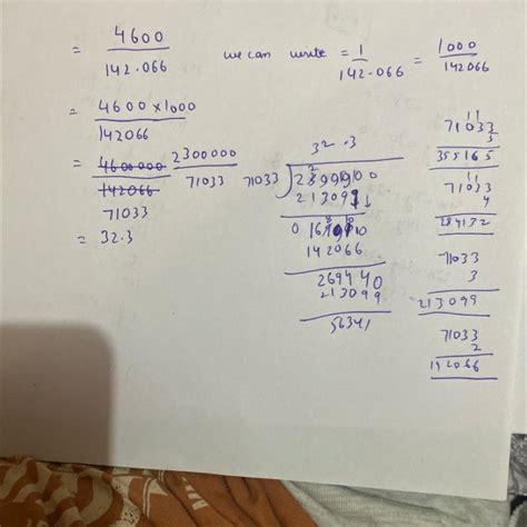 divide step by step 4600/142.066 - Brainly.in