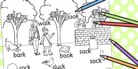 Final K Sound Production Colouring Sheet