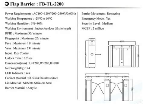 Turnstile And Boom Barrier - ZKTeco Boom Barrier CMP200 Trader ...