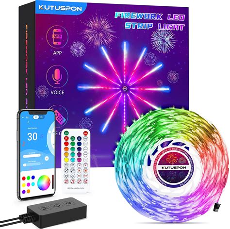 Buy Kutuspon-Firework LED Strip Lights, Indoor Decor LED Strip Light ...