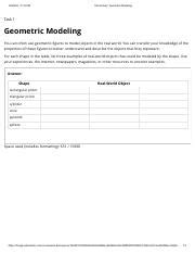Image result for Modeling Geometric Figures Module Quiz B