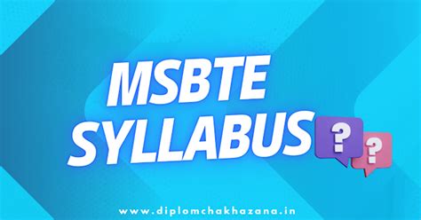 MSBTE K Scheme Civil Engineering Syllabus