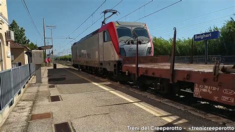 Treno Merci con TRAXX E494.044 MIR in transito a Bolgheri (04/07/2024 ...
