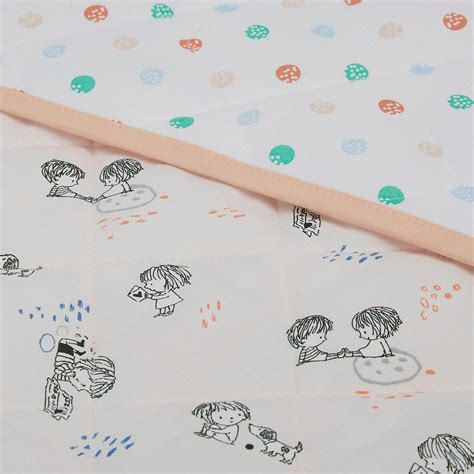 Buy PORTICO Little Peaches Cotton Printed Infant Quilt from Portico at ...