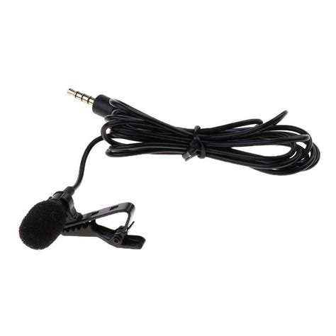 High Sensitive Omnidirectional 3.5mm Tie Clip Lapel Lavalier Mic ...