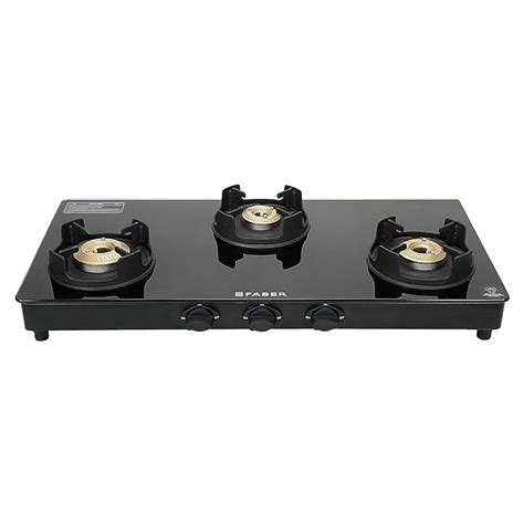 Faber 3 Burner Auto-Ignition Cooktop| ONYX AI 3BB BK |Black ABS Knobs ...
