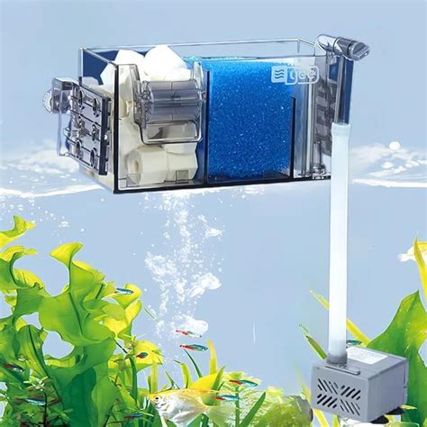 VAYINATO® 2 Layer Top Sump Filter for (20-30Cm | 5W, 300L/Hr) Aquarium ...