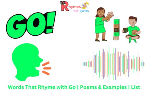 Words That Rhyme with Go Meaning, List, Examples & Poems