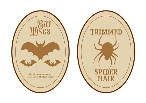 Halloween Witch Potion Bottle Label - 15 Free PDF Printables | Printablee