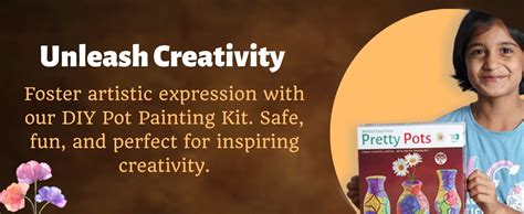 Buy TOYKRAFTT Paint Your Own Pretty Pots - Terracotta Pot Painting Kit ...